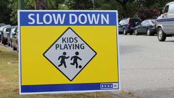 BCAA Roadside Safety Sign 