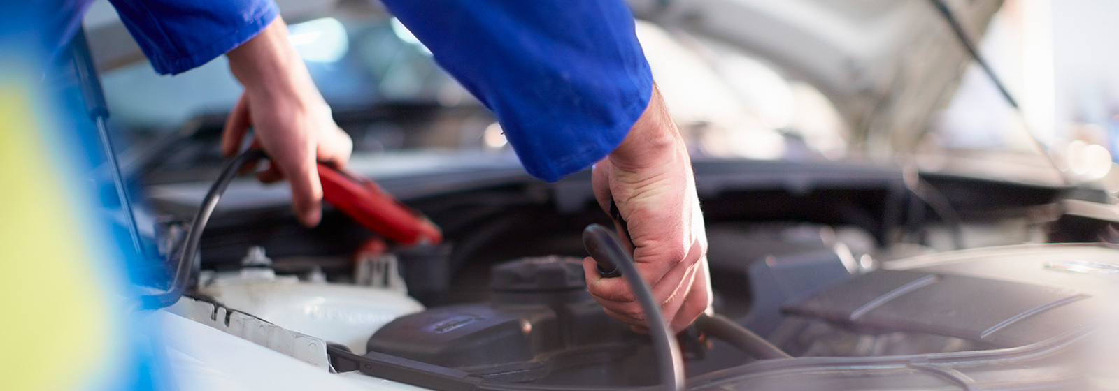 technician working on car