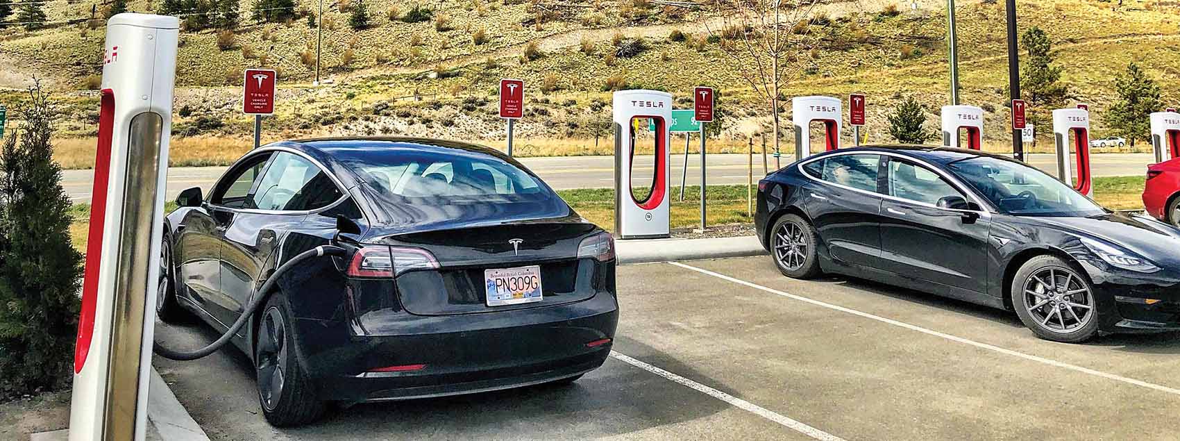 Tesla charging station