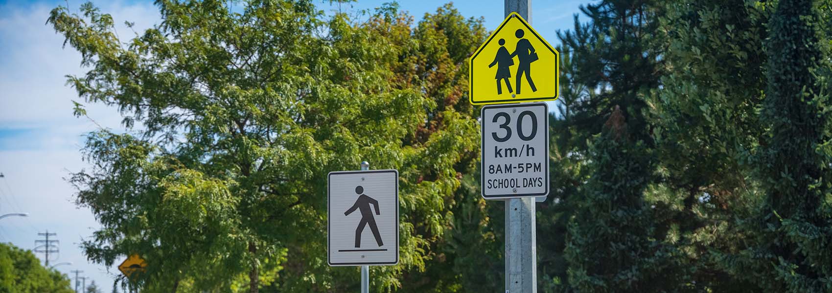 school zone sign