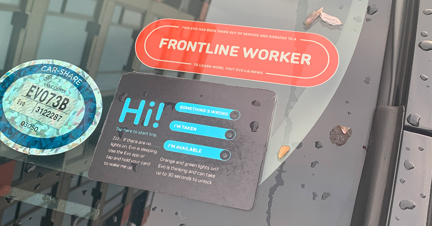 evo covid frontline worker decal