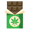cannabis chocolate icon
