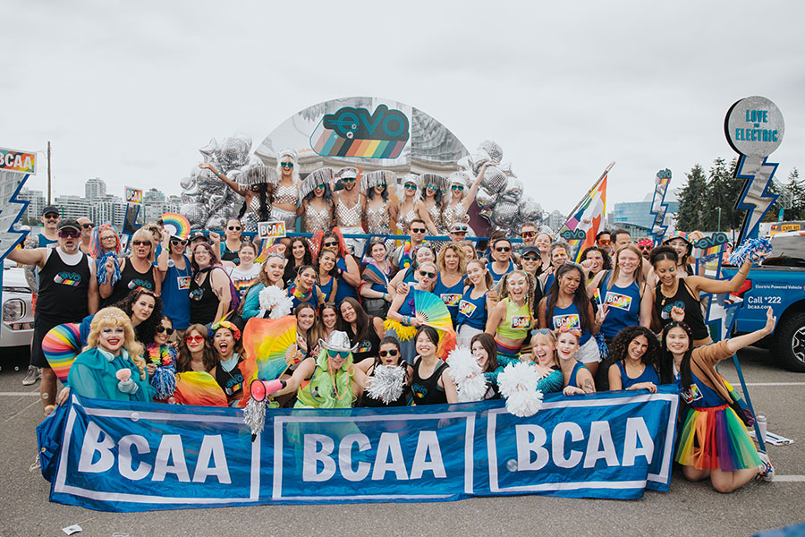 BCAA and Evo pride parade 2025