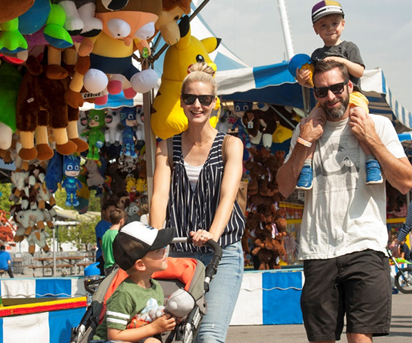 family at a fair