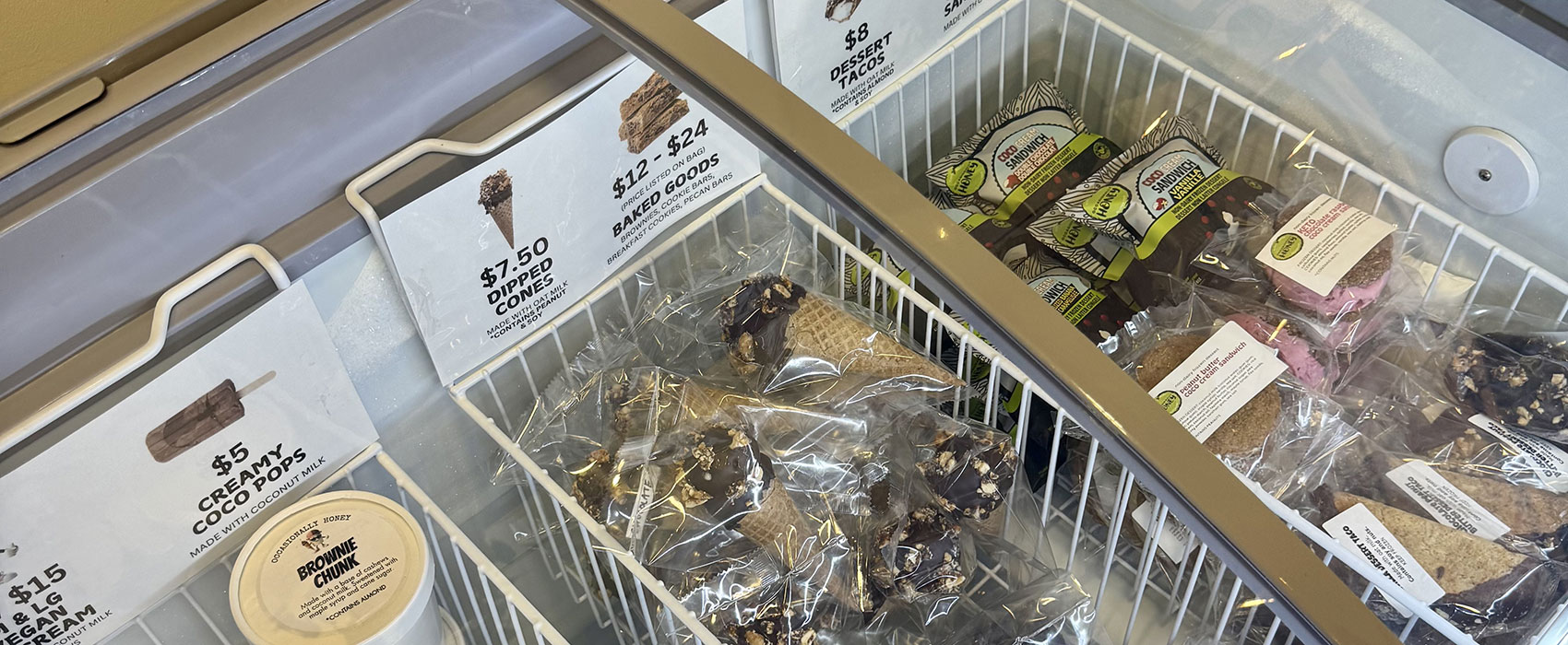 Occasionally Honey chilled pies and ice creams