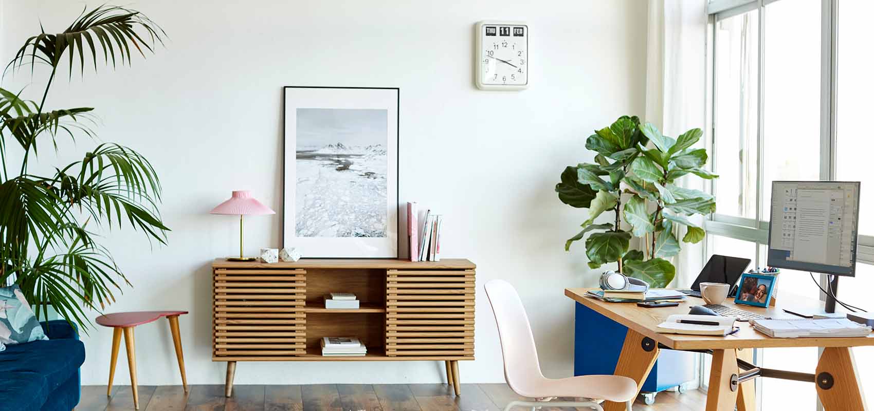 Interior Of Home Office With Computer At Table