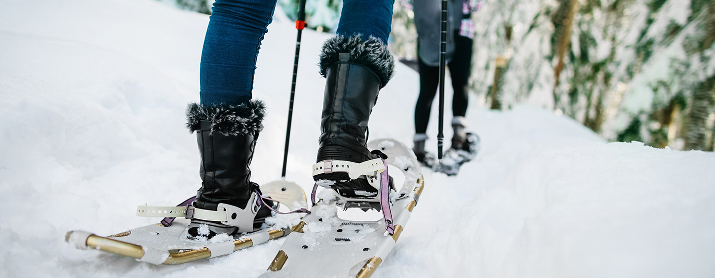 snow shoeing