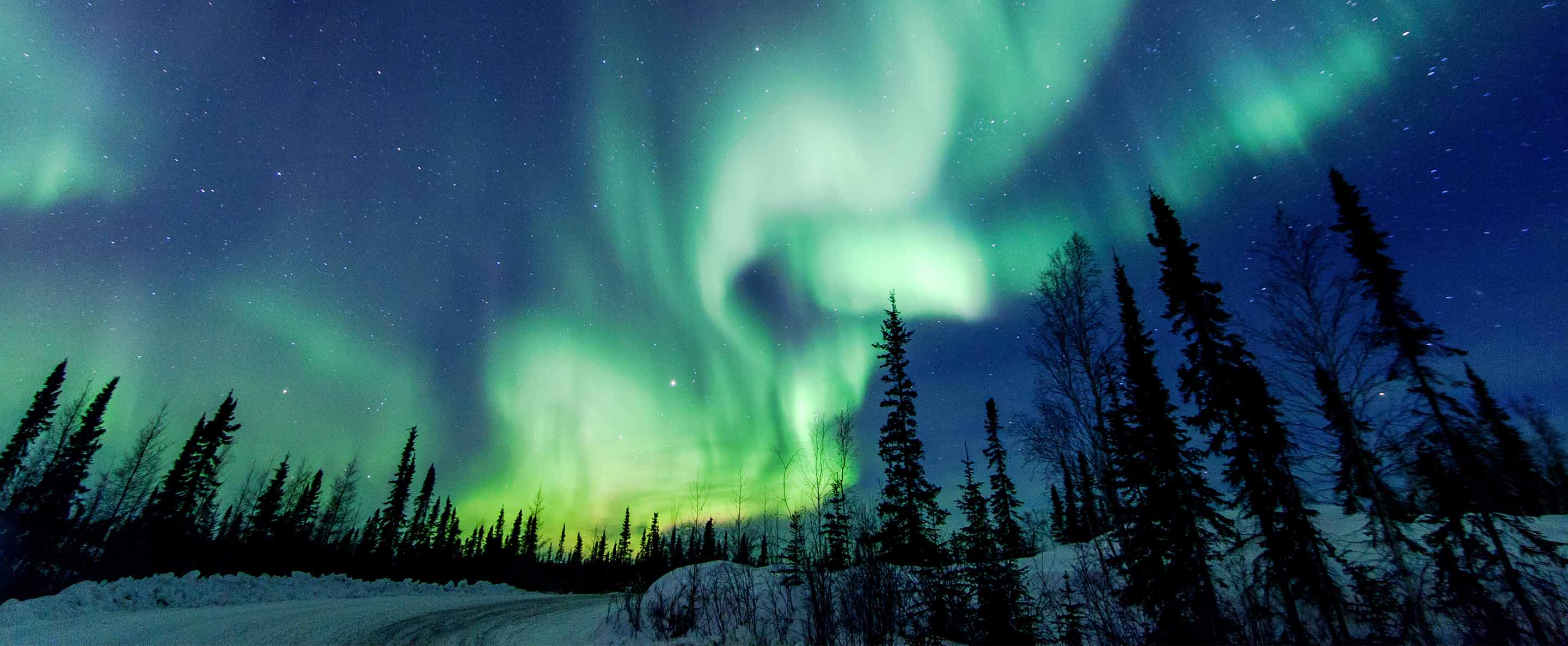 Northern Lights close to Yellowknife