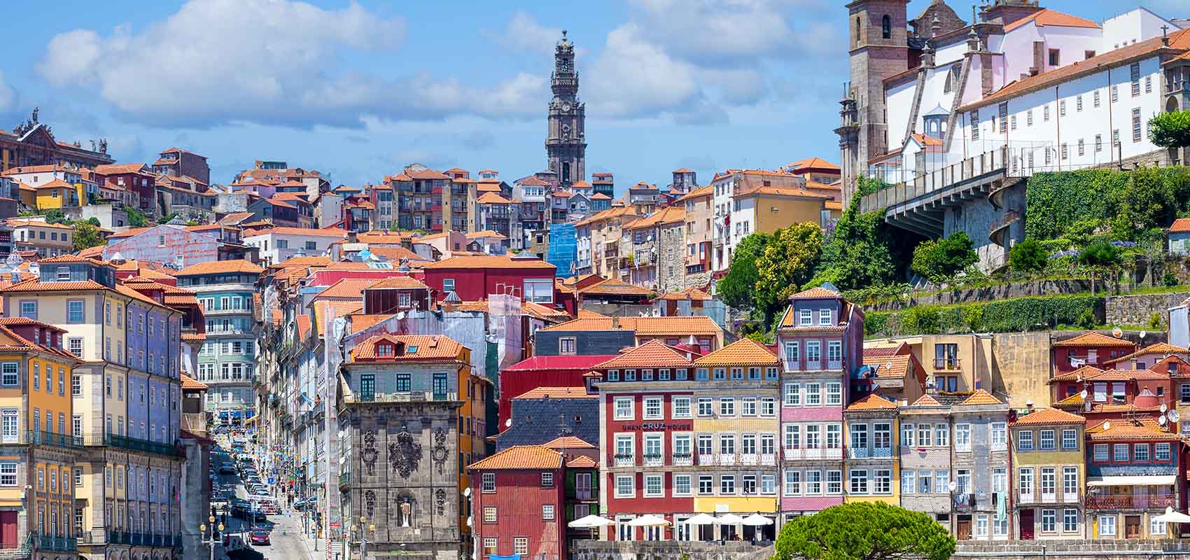A view of the old district of Ribeira, Porto, Portugal