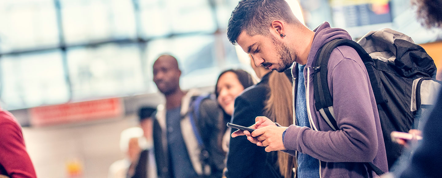 Airport cellphone