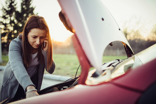 broken down car