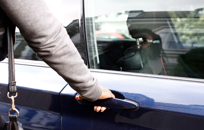 Mother locked out of car