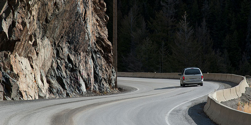 Canada, BC, Princeton. Winding highway 3 between Hope and Princeton.