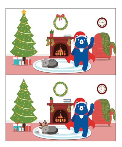 Spot the difference with Blue