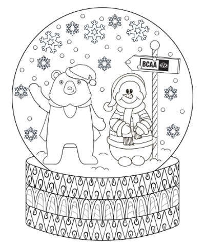 Holiday Colouring with Blue