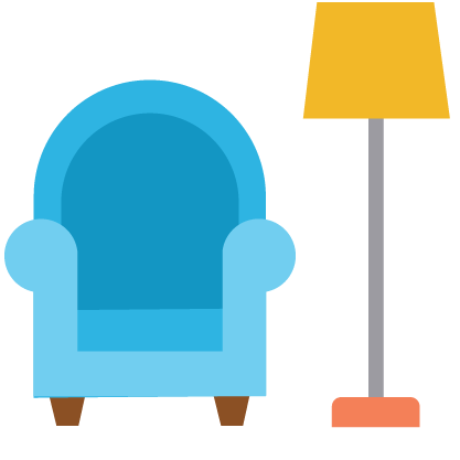 icon of chair and lamp