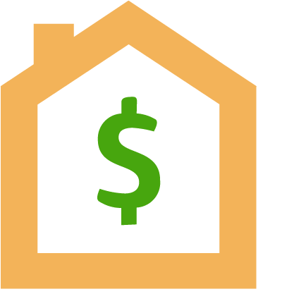 House with dollar sign symbol