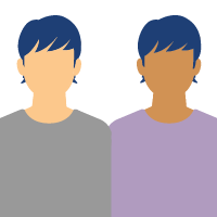 Gender neutral couple icon