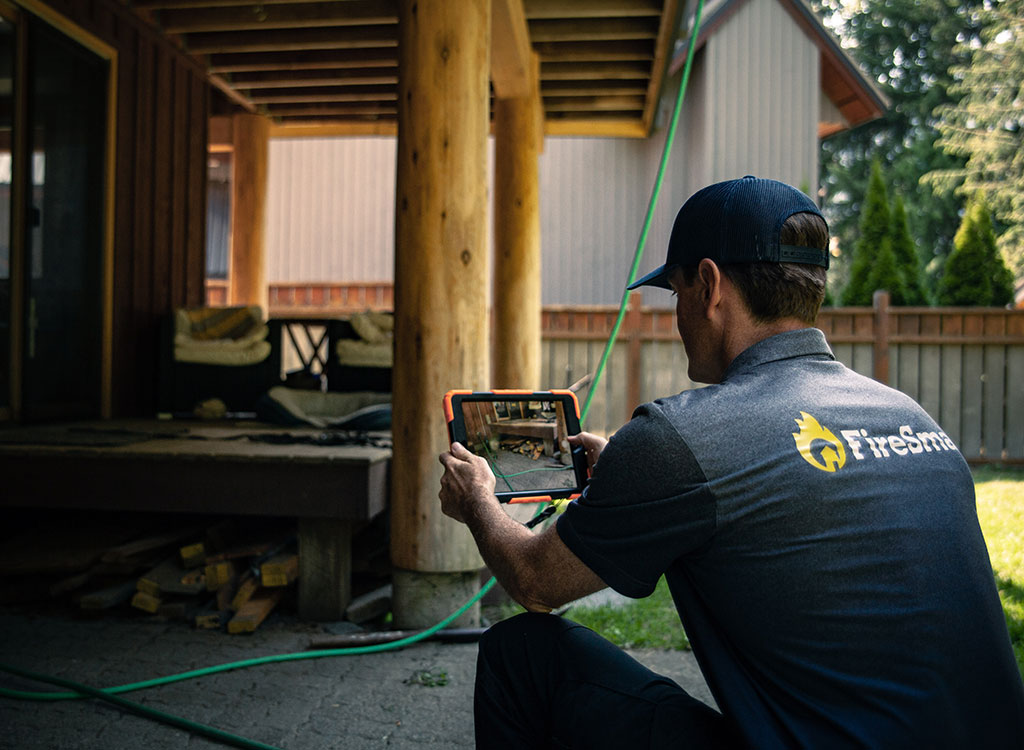 BCAA partner FireSmart BC doing a free home assessment