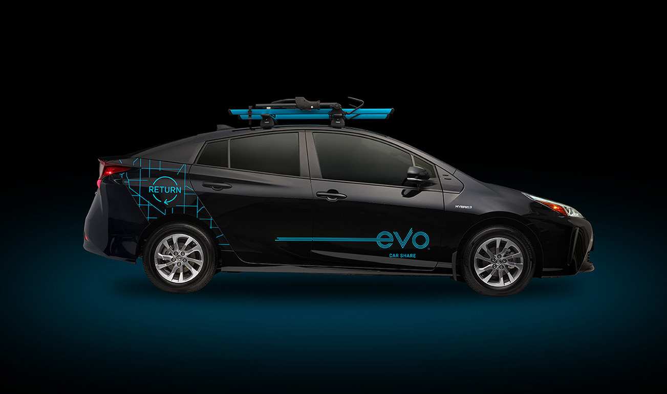 New Evo Car Share Service – Evo Return – Arrives in Surrey, Pick up and drop off at the same location