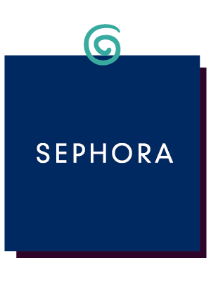 Sephora logo inside gift box