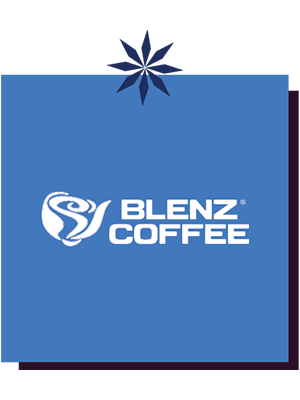 Blenz logo inside gift box