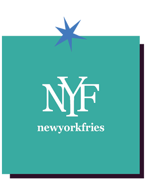 New York Fries logo inside gift box