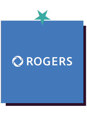 Rogers logo inside gift box