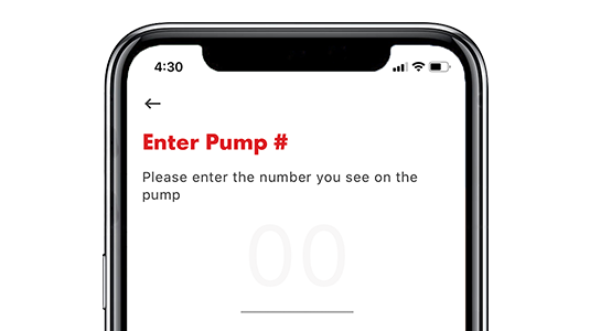 Enter Pump Number