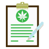 cannabis label icon