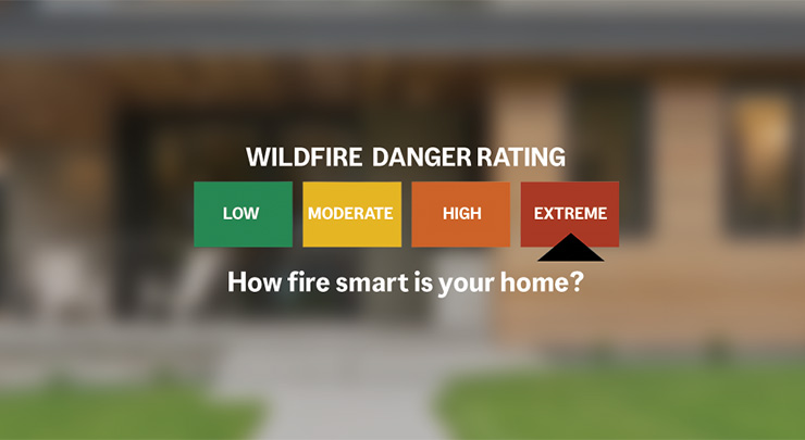 Wildfire danger rating scale