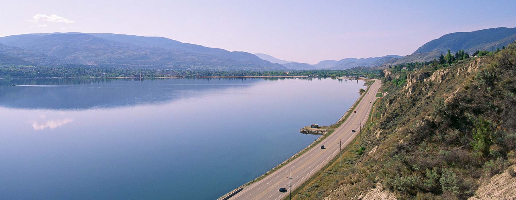 Okanagan Lake and Highway 97