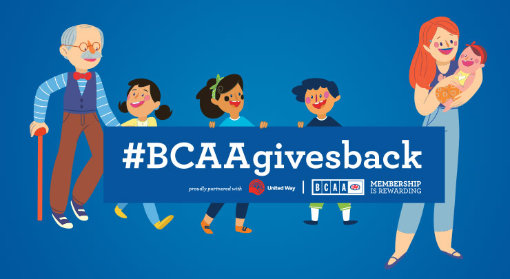 BCAA gives back graphic