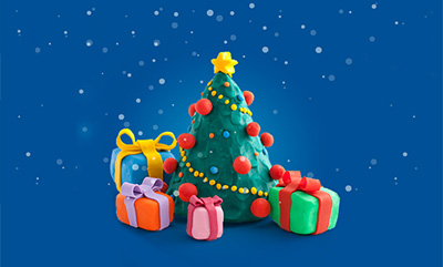 Christmas Tree with Gifts Image