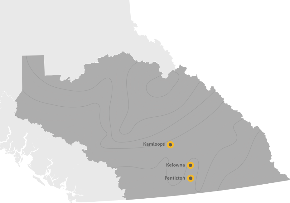 map of interior bc