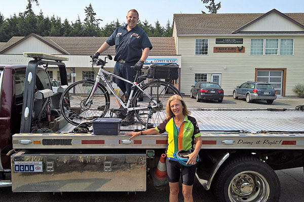 BCAA Member Lauren with Roadside Assistance