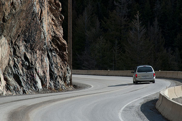 Canada, BC, Princeton. Winding highway 3 between Hope and Princeton.